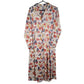 Womens White Unbranded Print Button Up Long Sleeve Dress