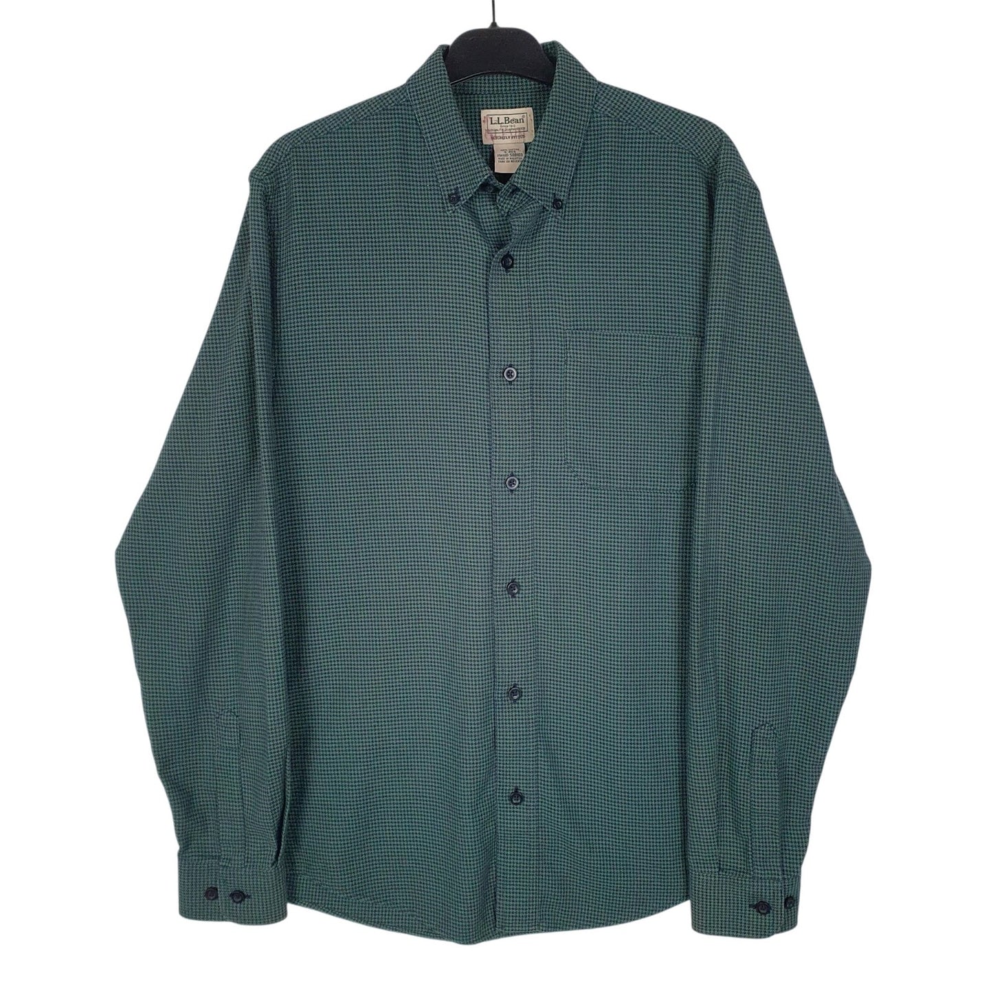 Mens Green L.L.Bean  Long Sleeve Shirt