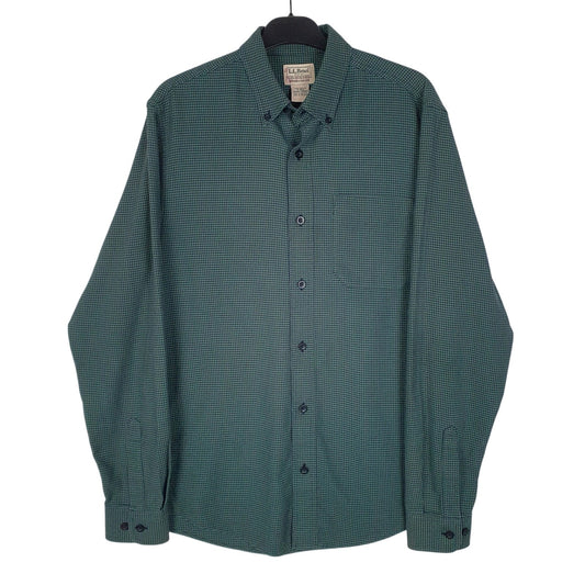 Mens Green L.L.Bean  Long Sleeve Shirt