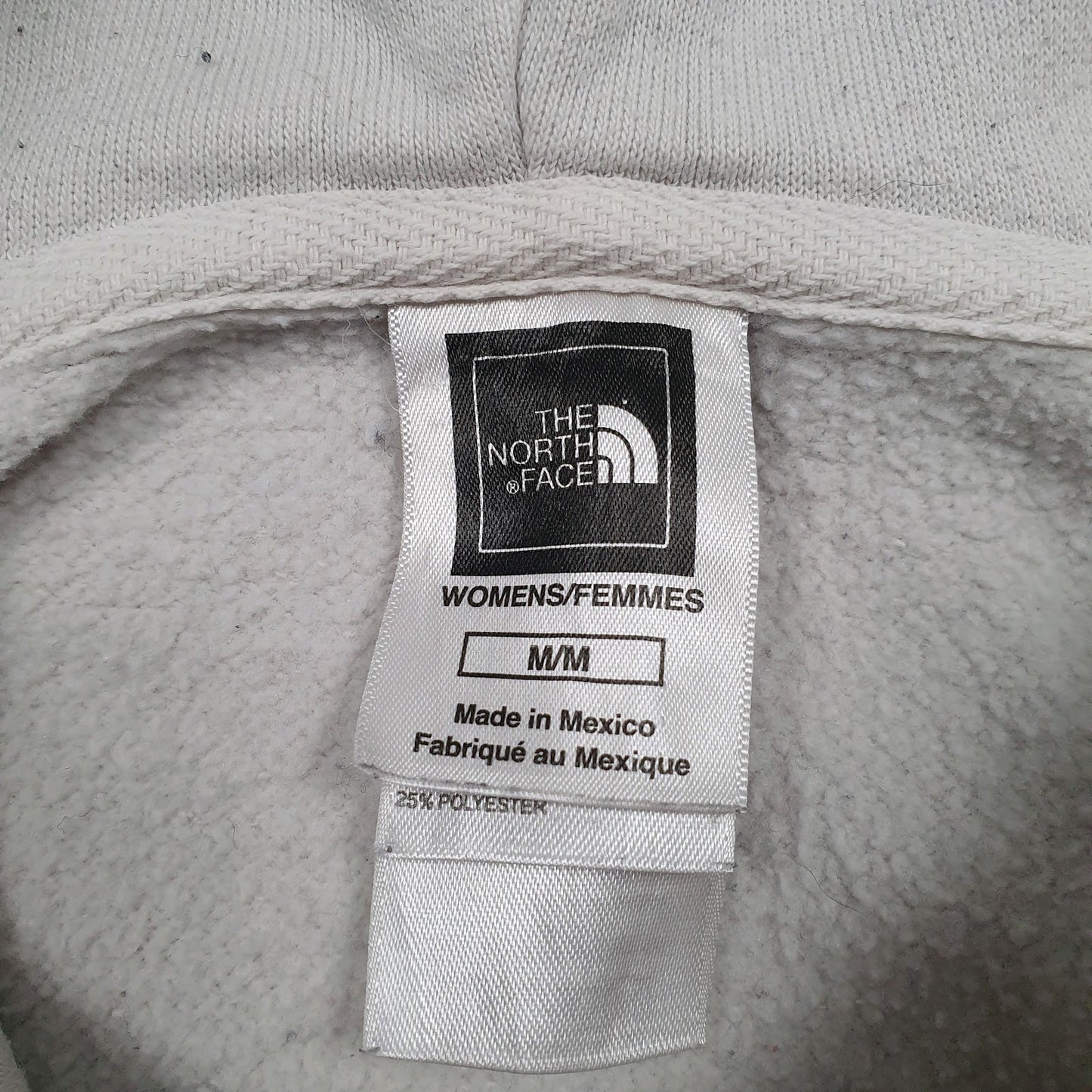 Womens White The North Face Spellout Hoodie Jumper