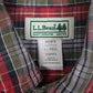 Mens Red L.L.Bean Flannel  Shirt