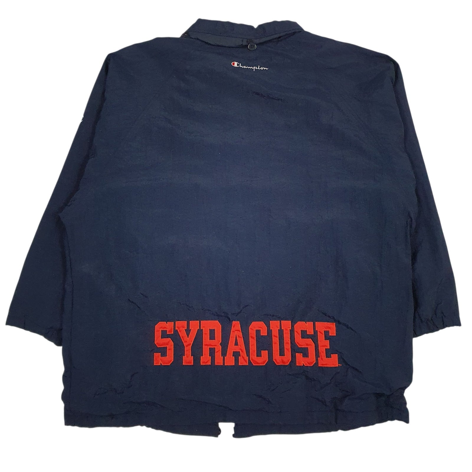 Mens Navy Champion Vintage 90s Syracuse  Coat