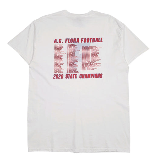 Mens White Gildan State Champions  T Shirt