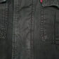 Mens Black Levis Bomber Type 3 Trucker Sherpa Lined Windbreaker  Coat