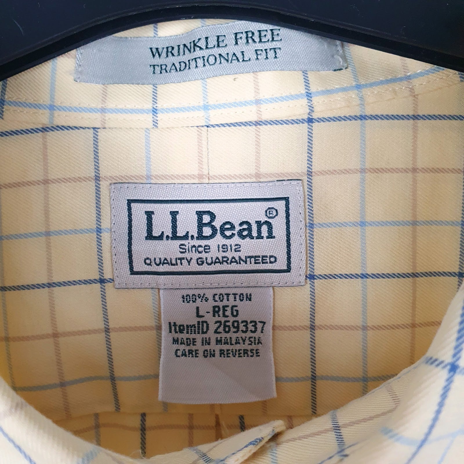 Mens Yellow L.L.Bean   Shirt