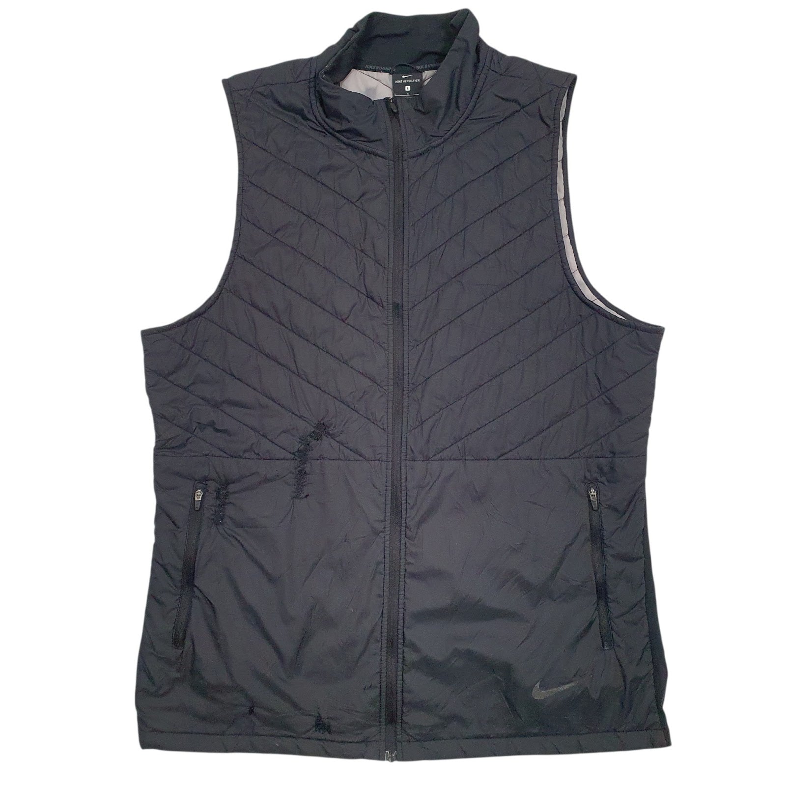 Mens Black Nike Aerolayer  Coat