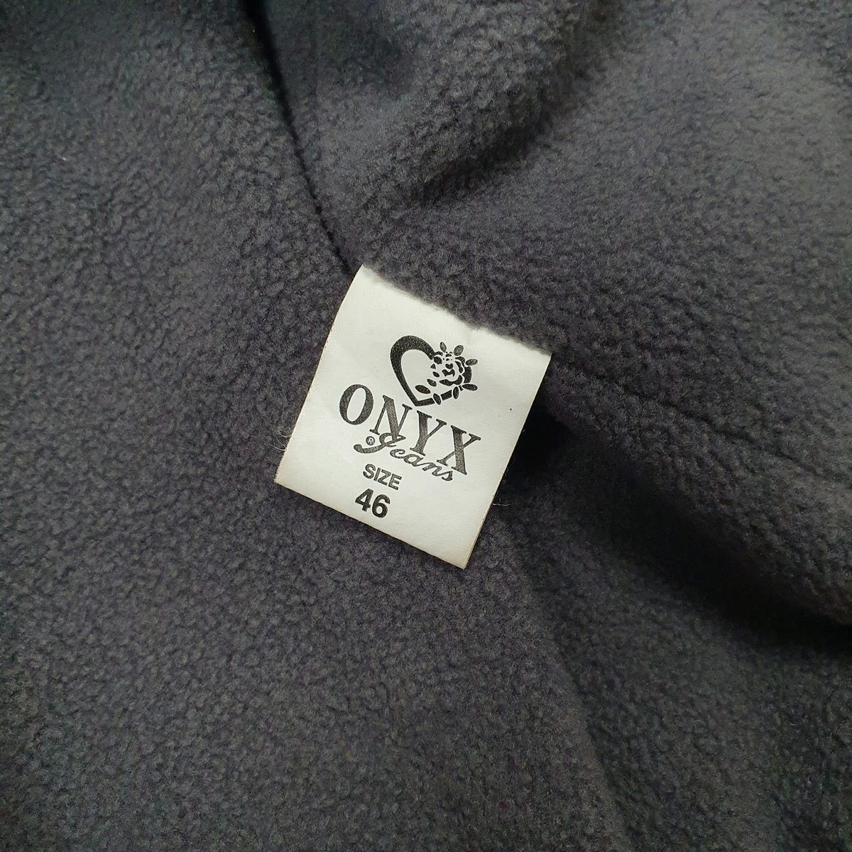 Mens Black Onyx Jeans Padded Hoodie  Coat