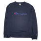 Mens Navy Champion Spellout Crewneck Jumper