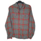 Mens Grey Unbranded Flannel Long Sleeve Shirt