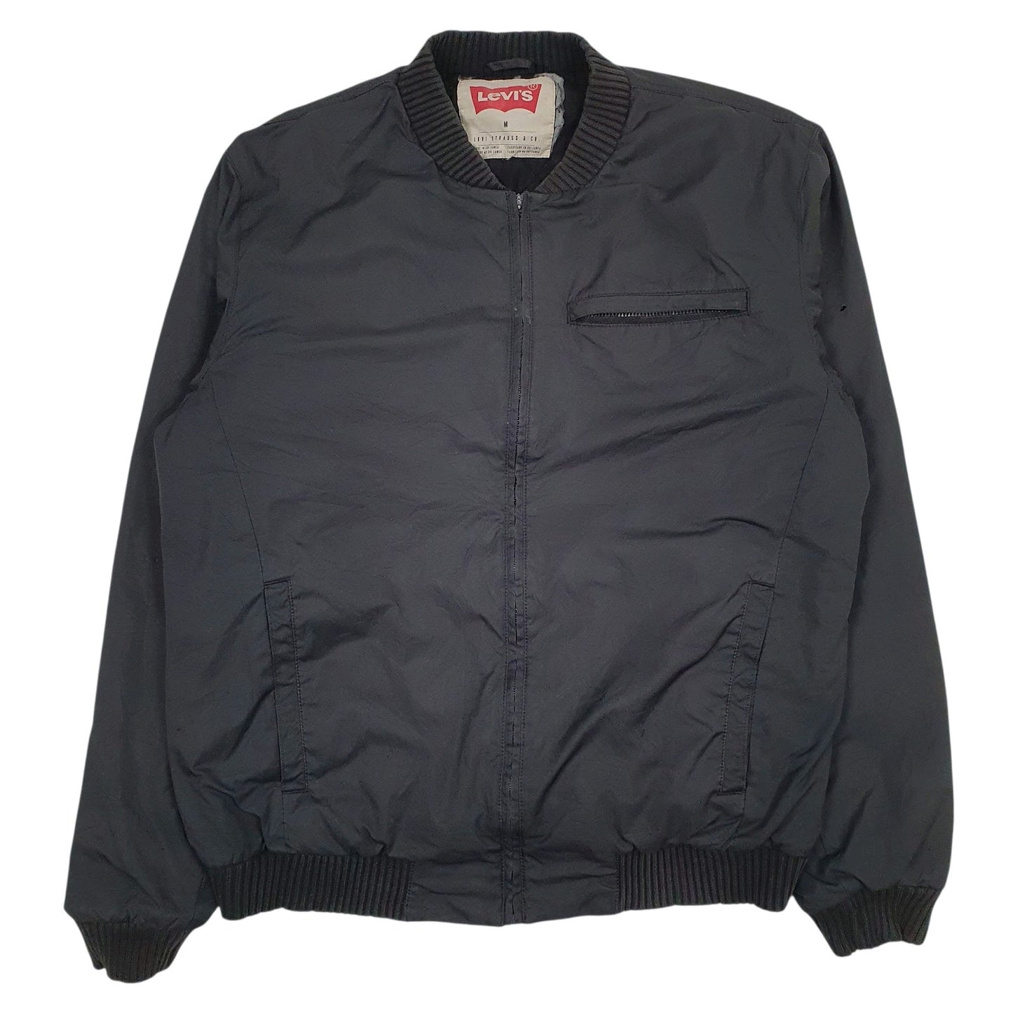 Mens Black Levis   Coat