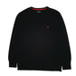 Mens Black Polo Ralph Lauren Thermal Crewneck Jumper