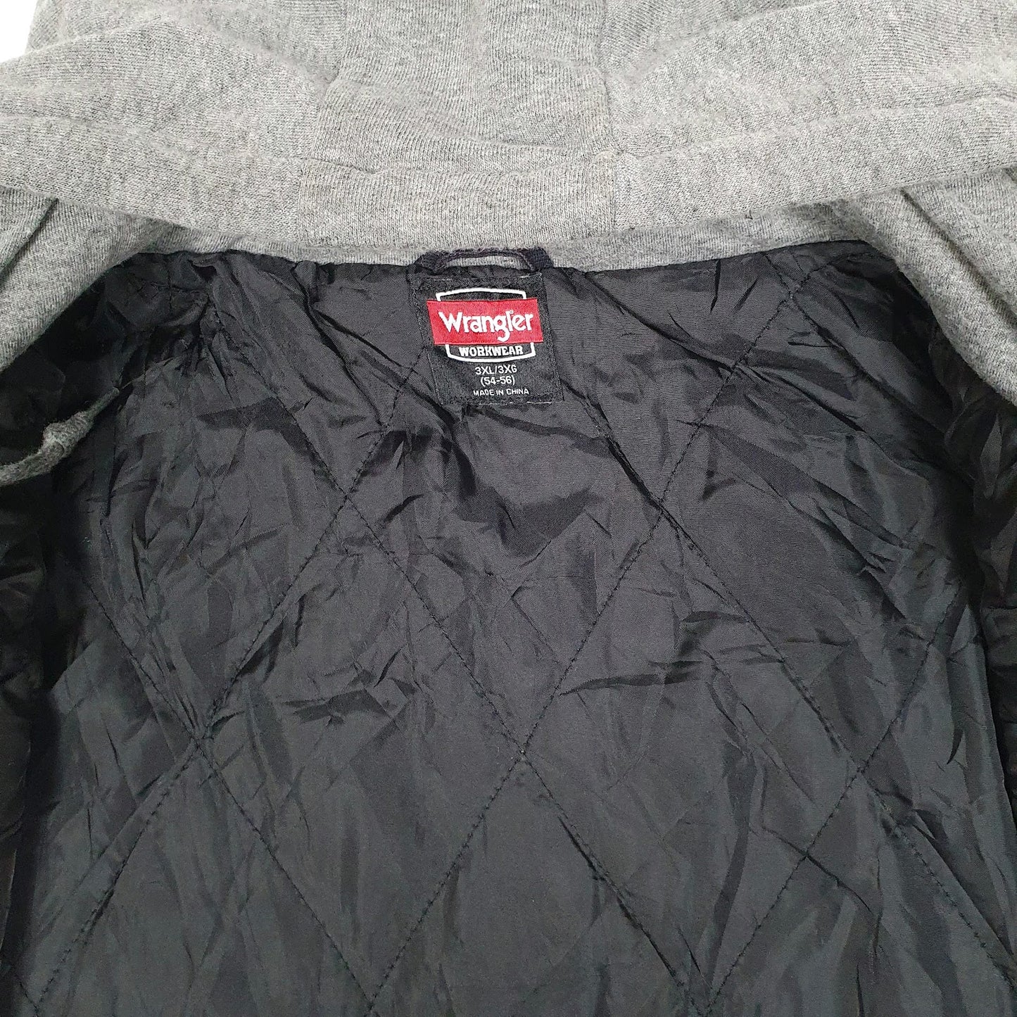 Mens Navy Wrangler Hooded Chore  Coat