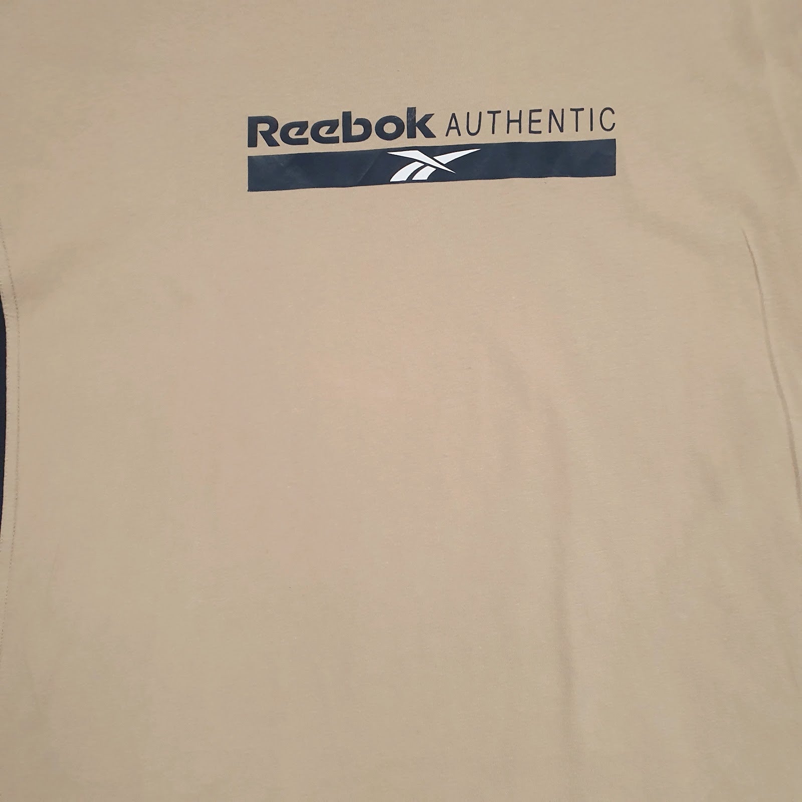 Mens Brown Reebok Spellout  T Shirt