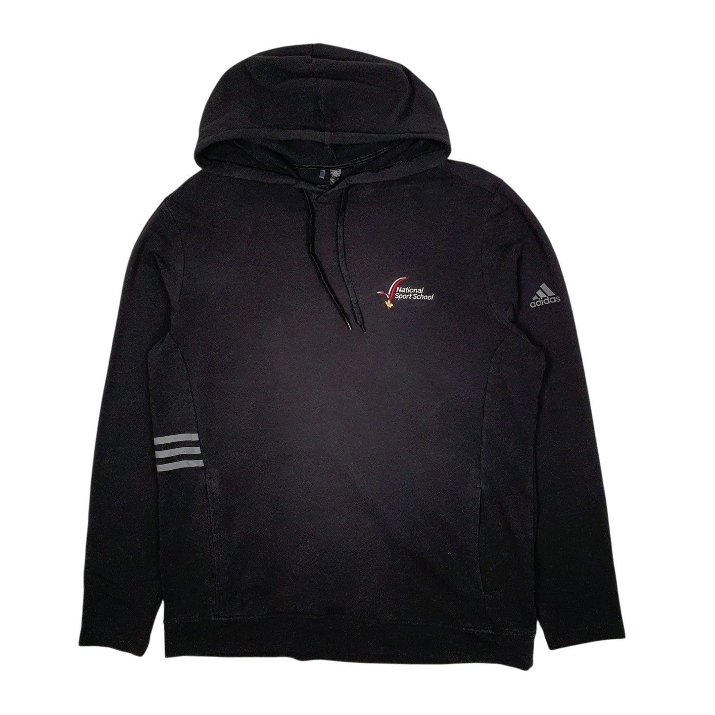 Mens Black Adidas Lightweight Hoodie Jumper