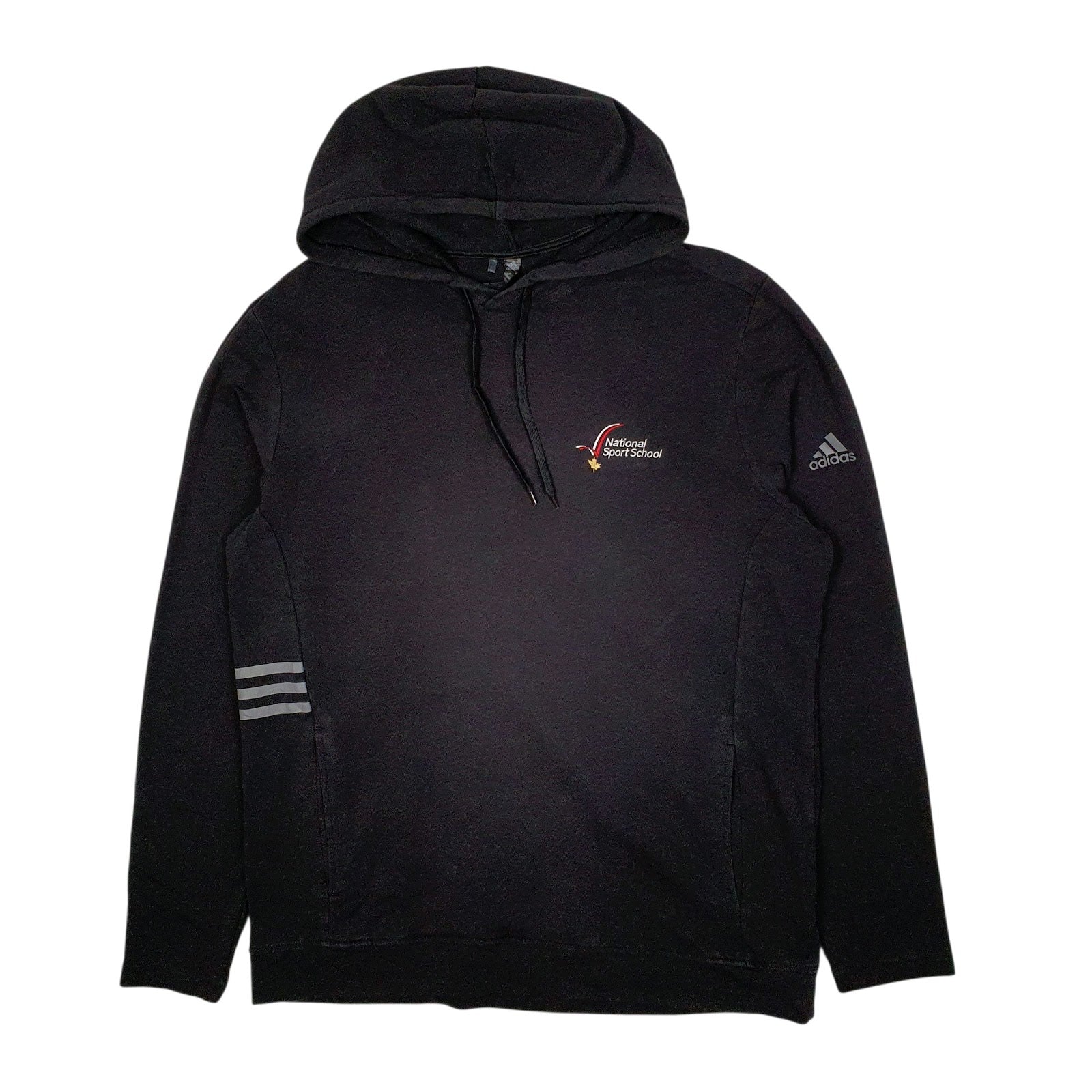 Mens Black Adidas Lightweight Hoodie Jumper