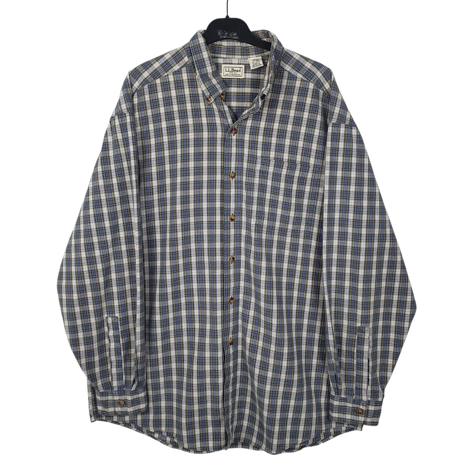 Mens Blue L.L.Bean  Long Sleeve Shirt