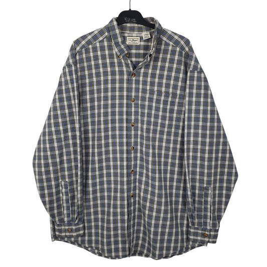 Mens Blue L.L.Bean  Long Sleeve Shirt
