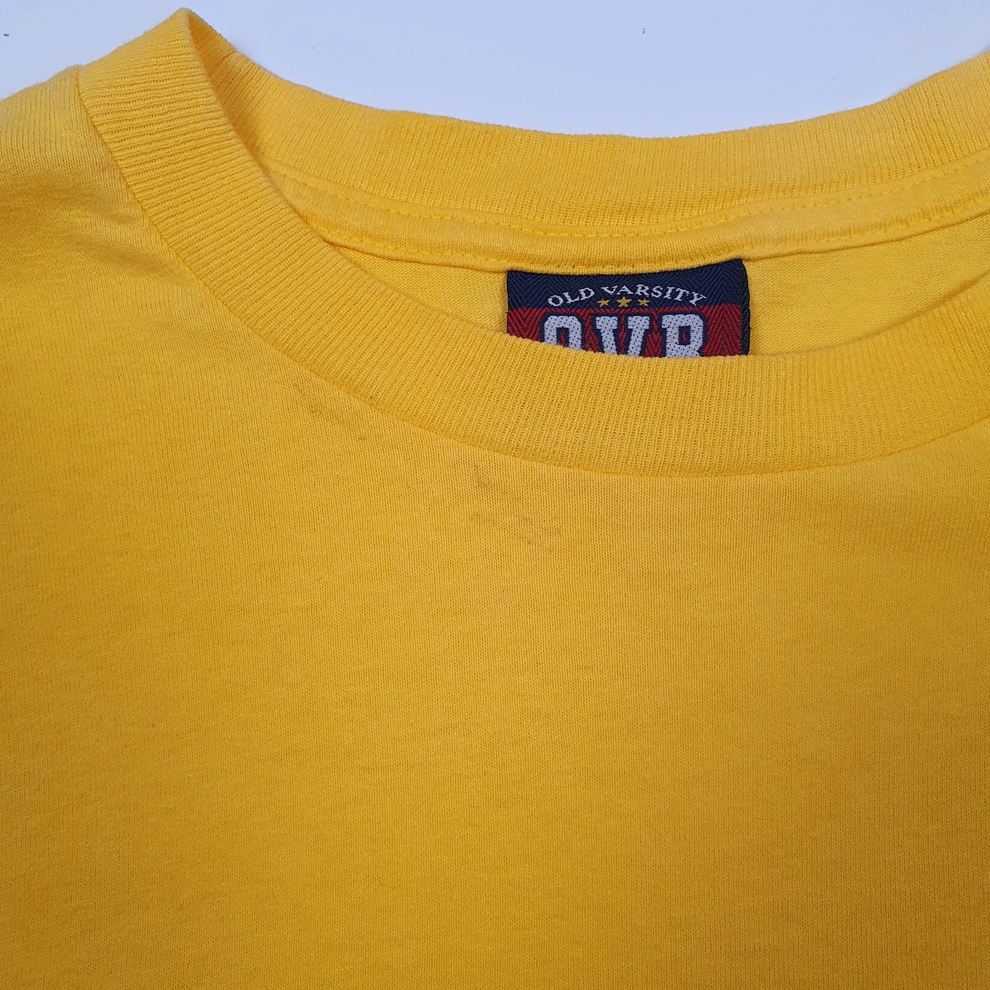 Mens Yellow Old Varsity Brand   T Shirt