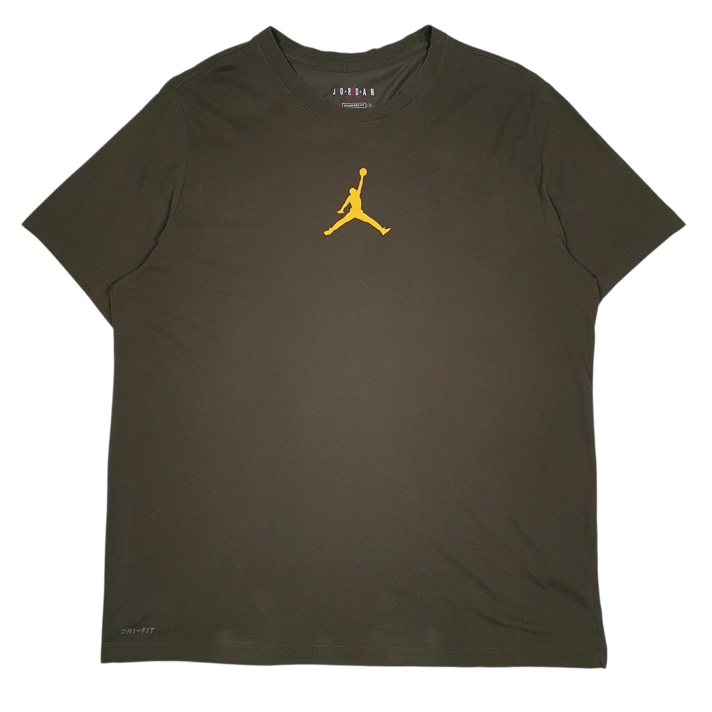 Mens Green Nike Air Jordan  Short Sleeve T Shirt
