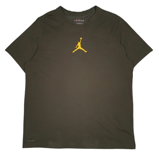 Mens Green Nike Air Jordan  Short Sleeve T Shirt