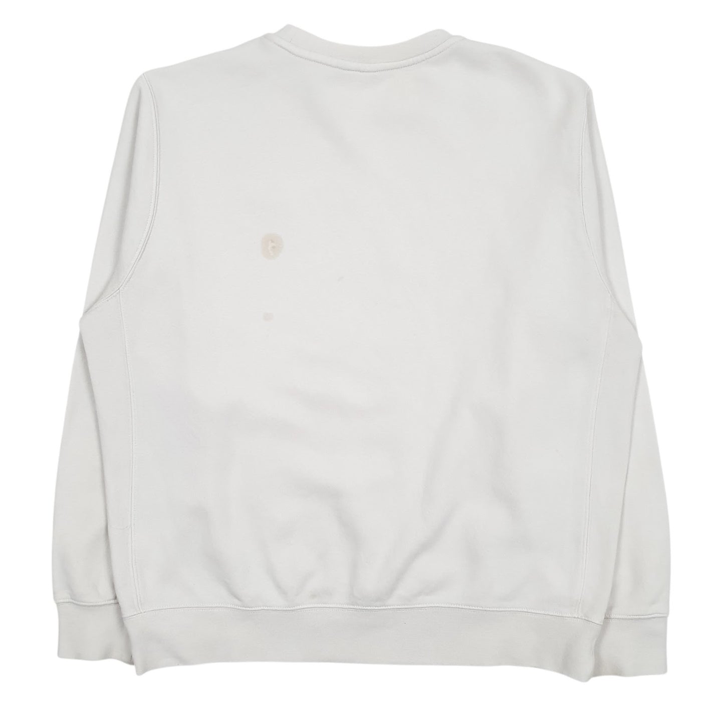 Mens White Nike  Crewneck Jumper