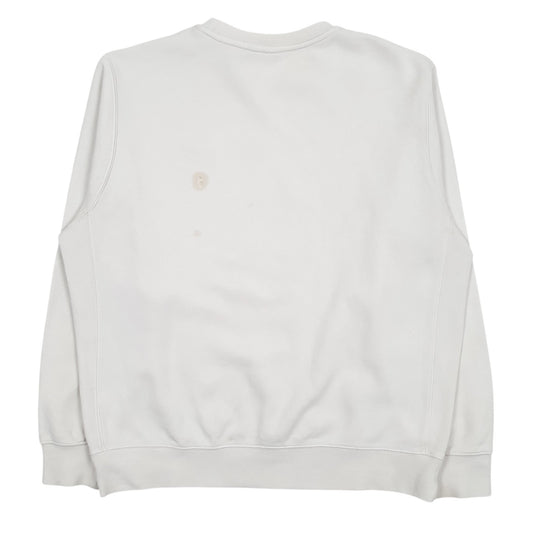 Mens White Nike  Crewneck Jumper