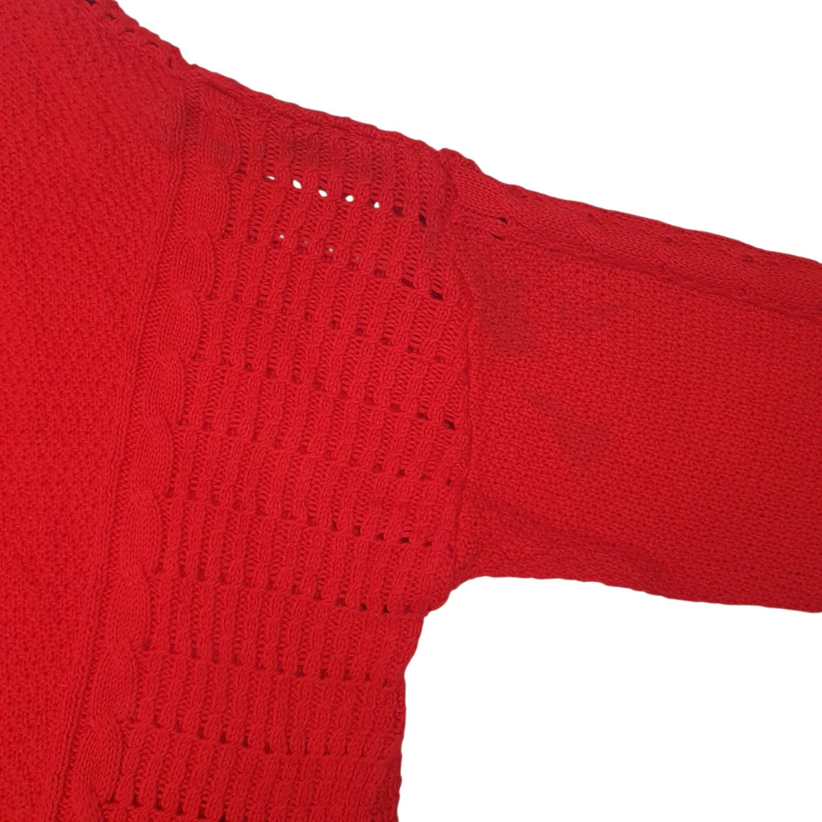 Mens Red Tommy Hilfiger Knit Crewneck Jumper