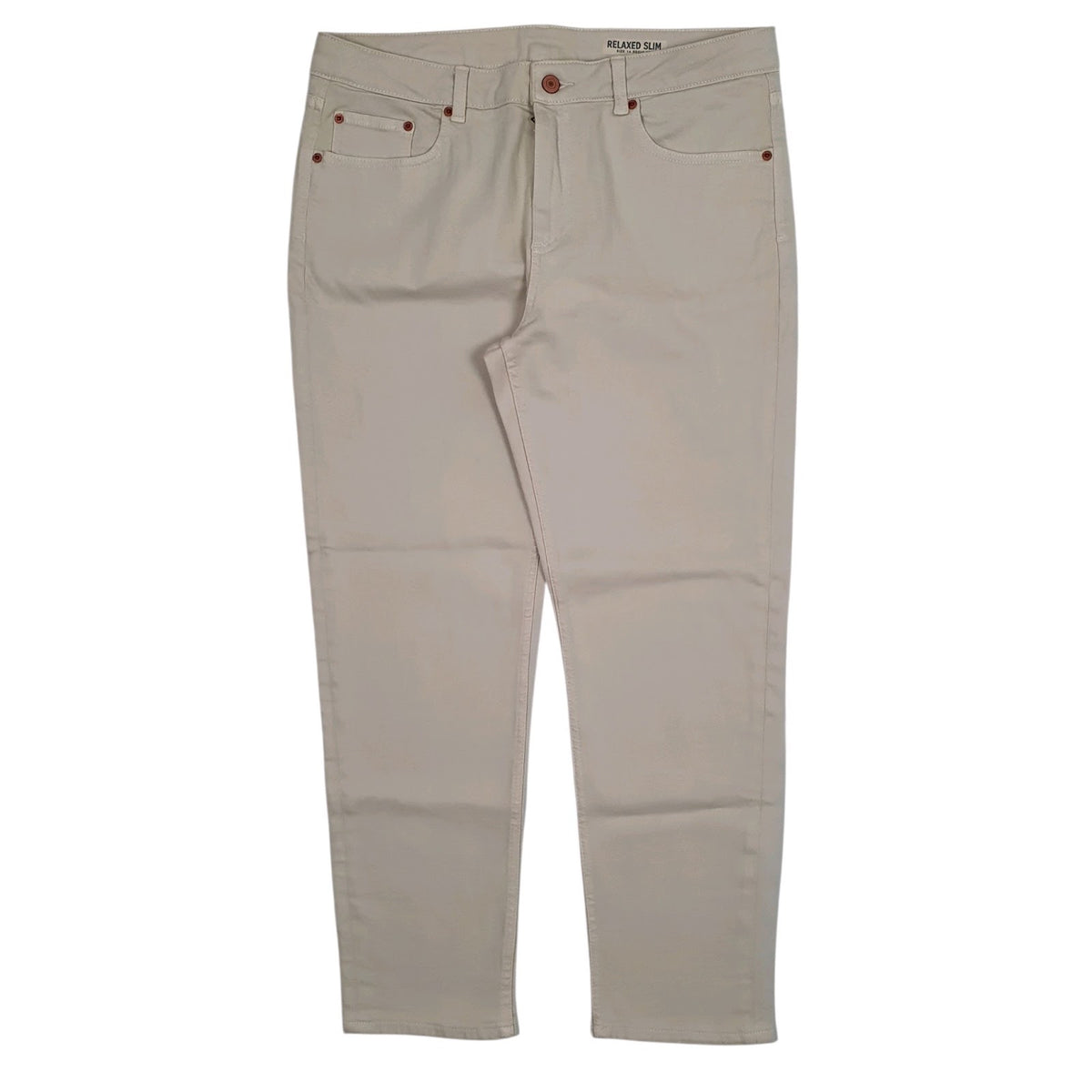 Womens Cream M&S  Relaxed JeansW34 L27