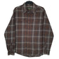 Mens Brown Eddie Bauer Flannel Long Sleeve Shirt