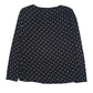 Womens Black Blue Motion Blouse  T Shirt