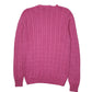 Womens Pink Ralph Lauren Sport Cable Knit Crewneck Jumper