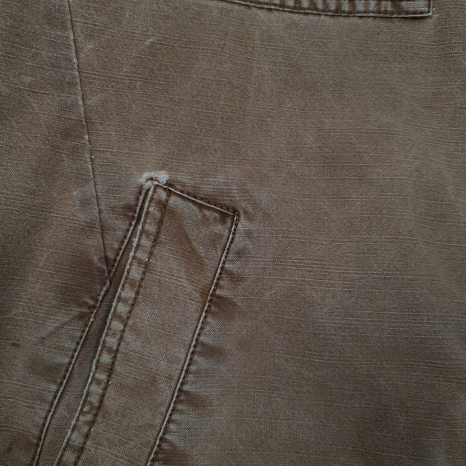 Mens Brown Levis Bomber Military Chore  Coat