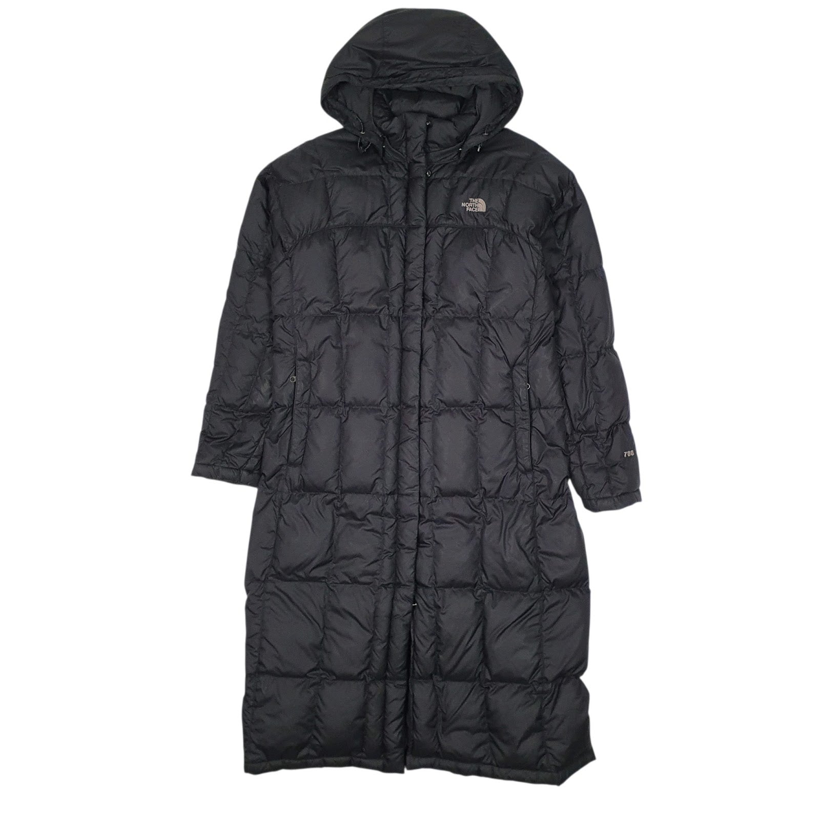 Womens Black The North Face Long Line Full Length Trench  Coat