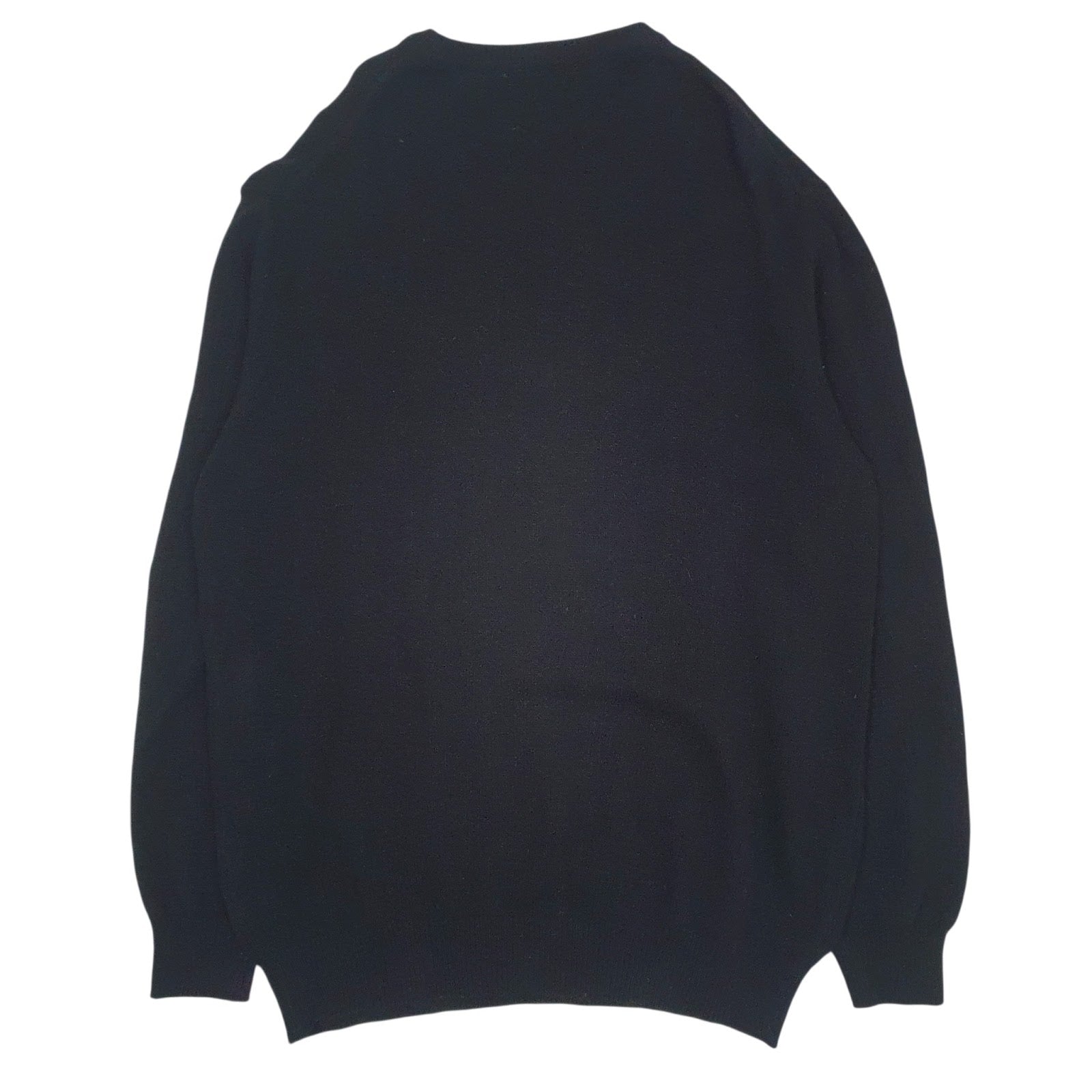 Mens Black Trussardi Made In Italy V Neck Jumper