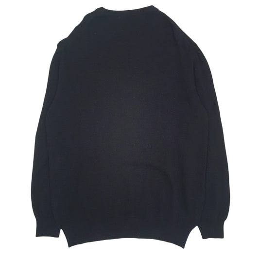 Mens Black Trussardi Made In Italy V Neck Jumper