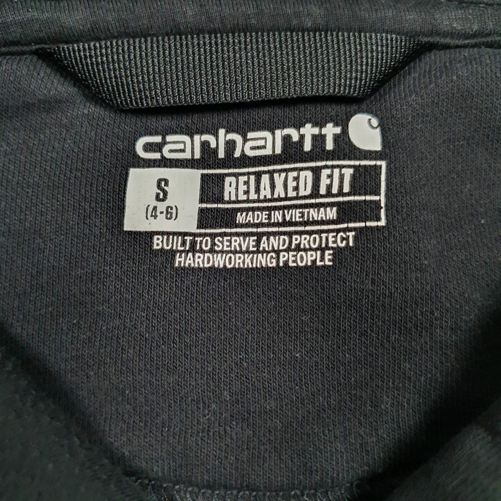 Womens Black Carhartt  Hoodie Jumper