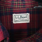 Mens Red L.L.Bean Flannel  Shirt