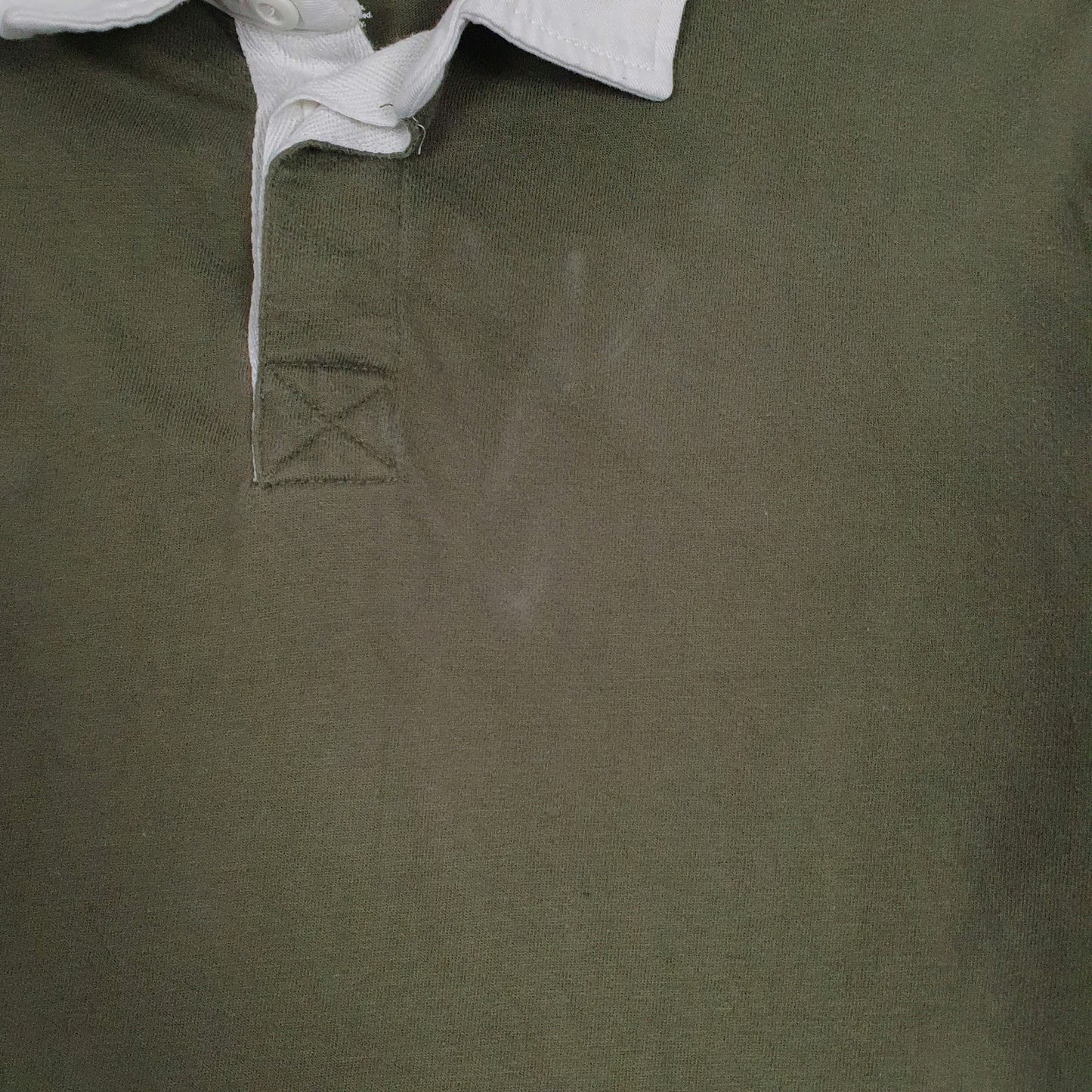 Mens Green Sonoma Rugby Crewneck Polo Shirt