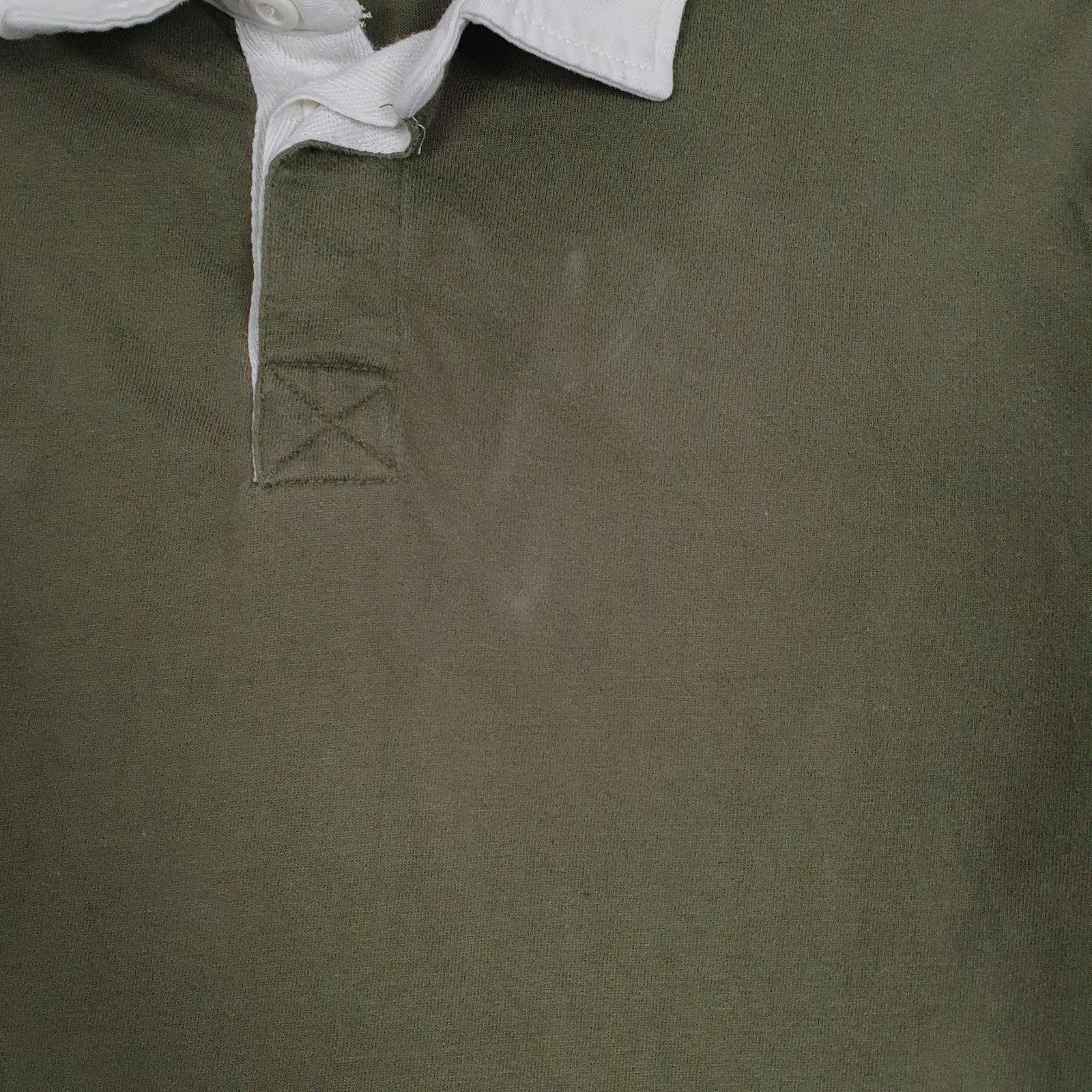 Mens Green Sonoma Rugby Crewneck Polo Shirt