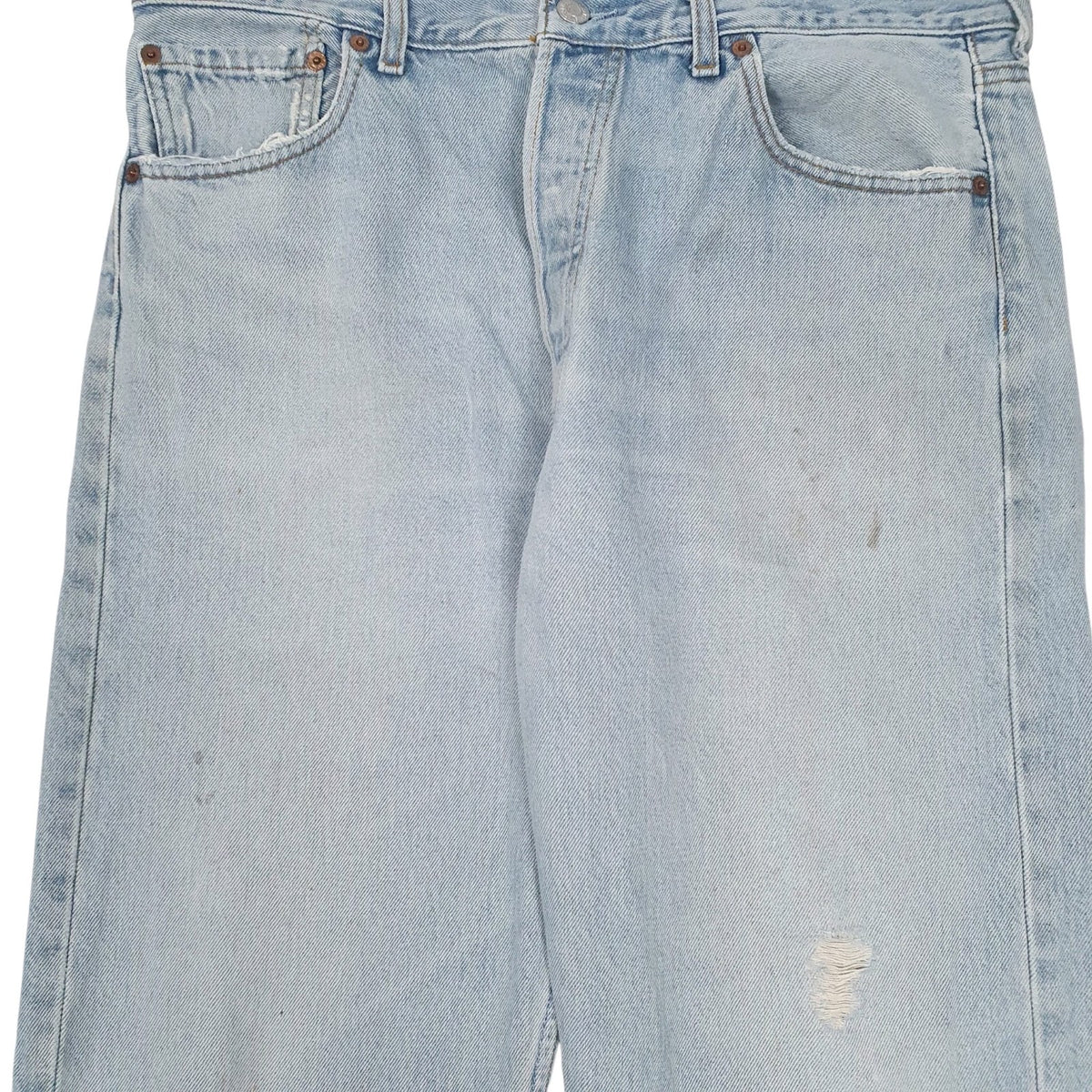 Mens Blue Levis Distressed  Jeans