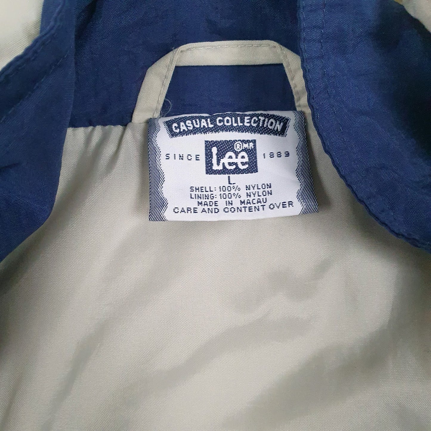 Mens Beige Lee Vintage 90s Intel  Coat