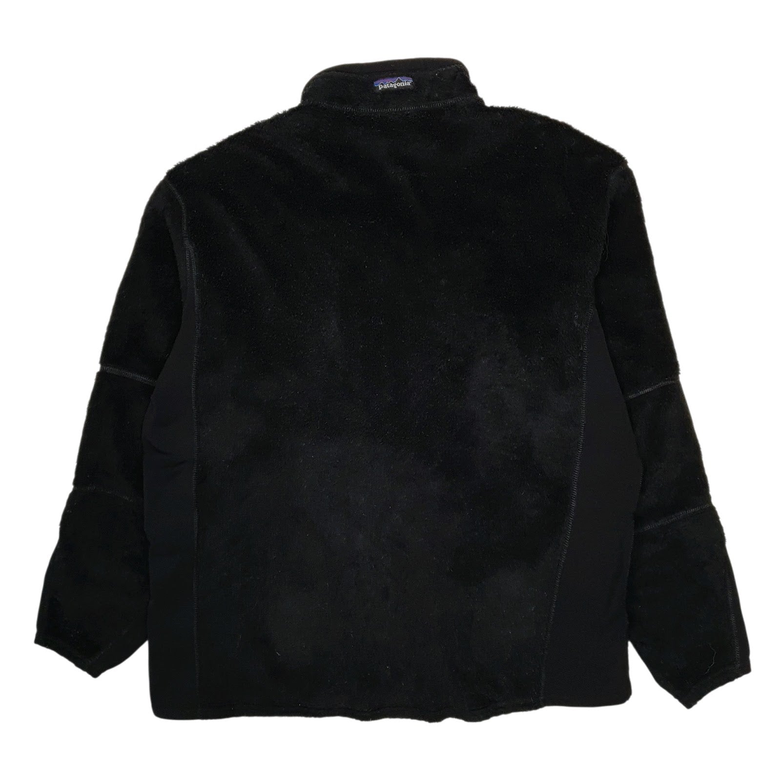 Mens Black Patagonia R2 Levitator Vintage 90s 00s Made In USA Quarter Zip Jumper