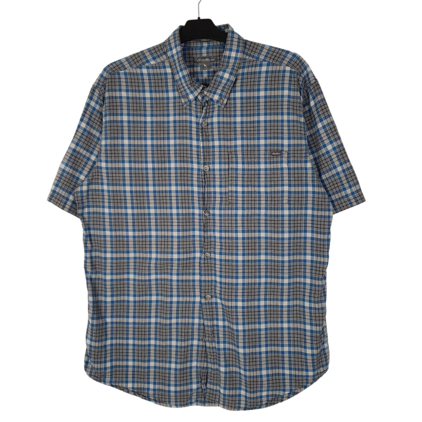 Mens Grey Eddie Bauer  Short Sleeve Shirt