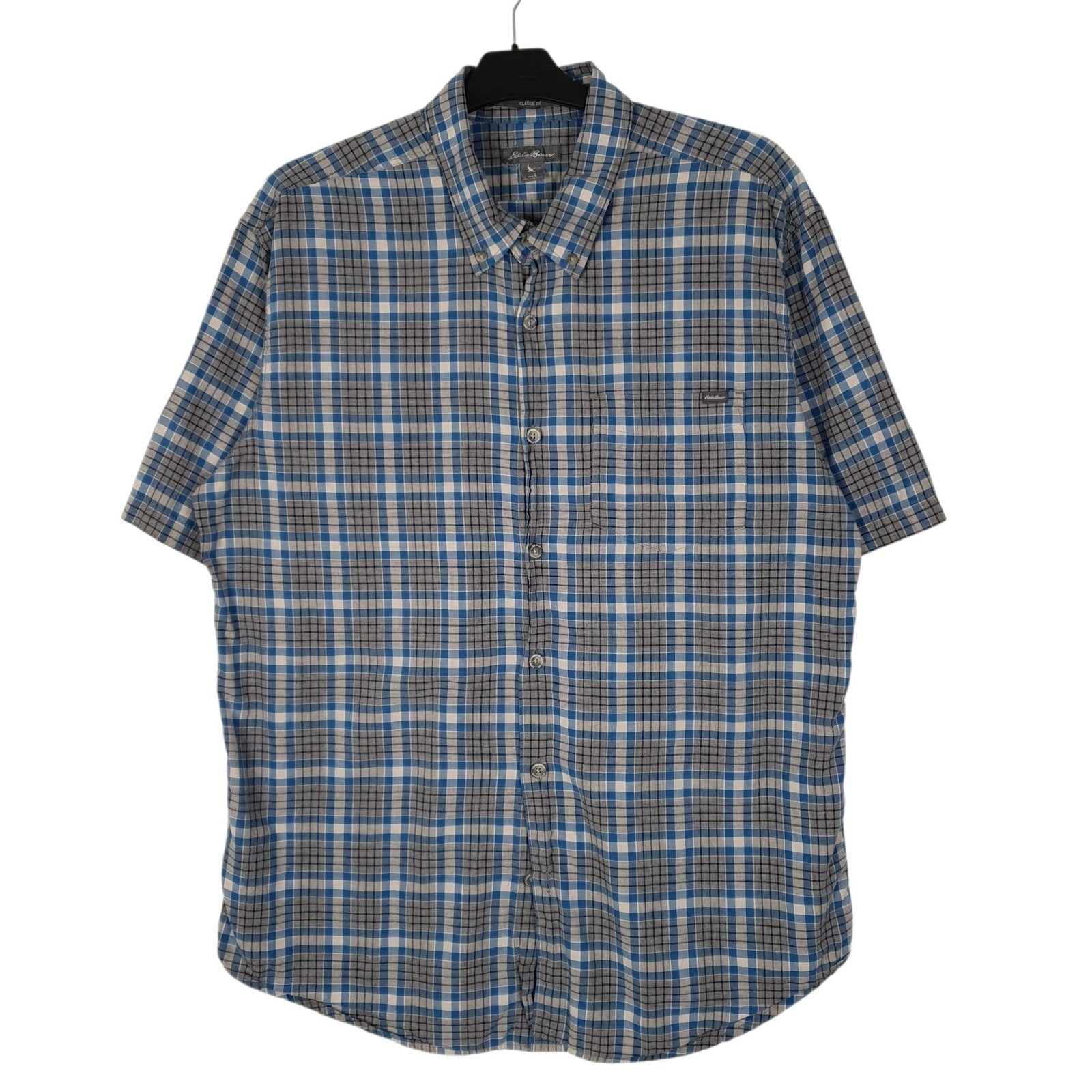 Mens Grey Eddie Bauer  Short Sleeve Shirt
