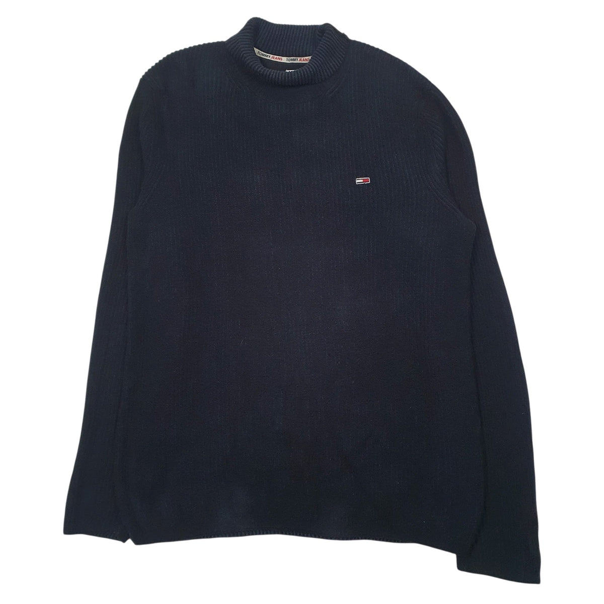 Mens Black Tommy Hilfiger  Crewneck Jumper