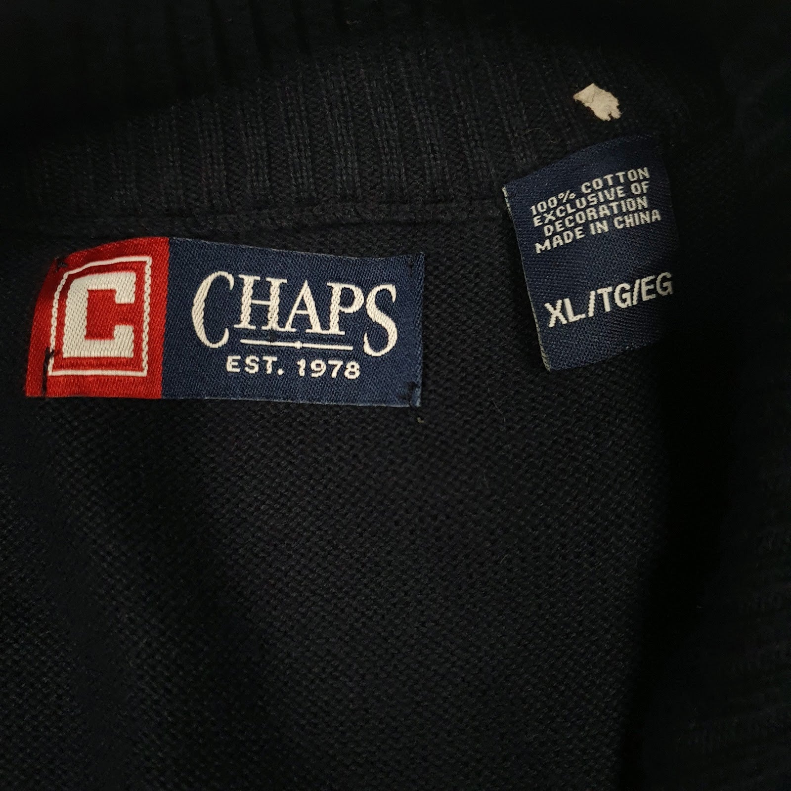 Mens Navy Chaps  Gilet Jumper