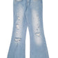 Womens Blue Koton Distressed  Jeans
