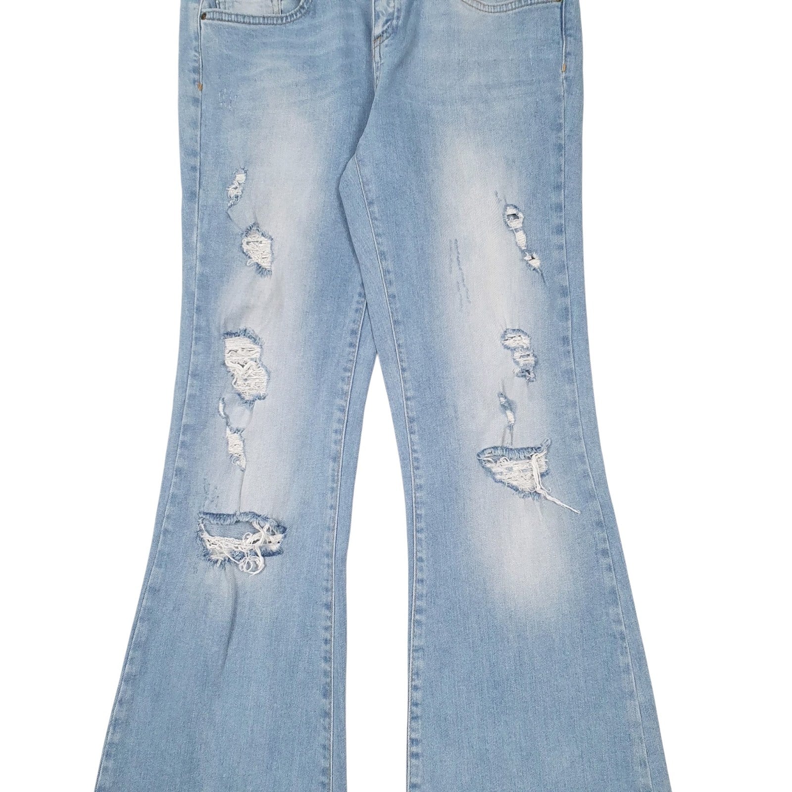 Womens Blue Koton Distressed  Jeans