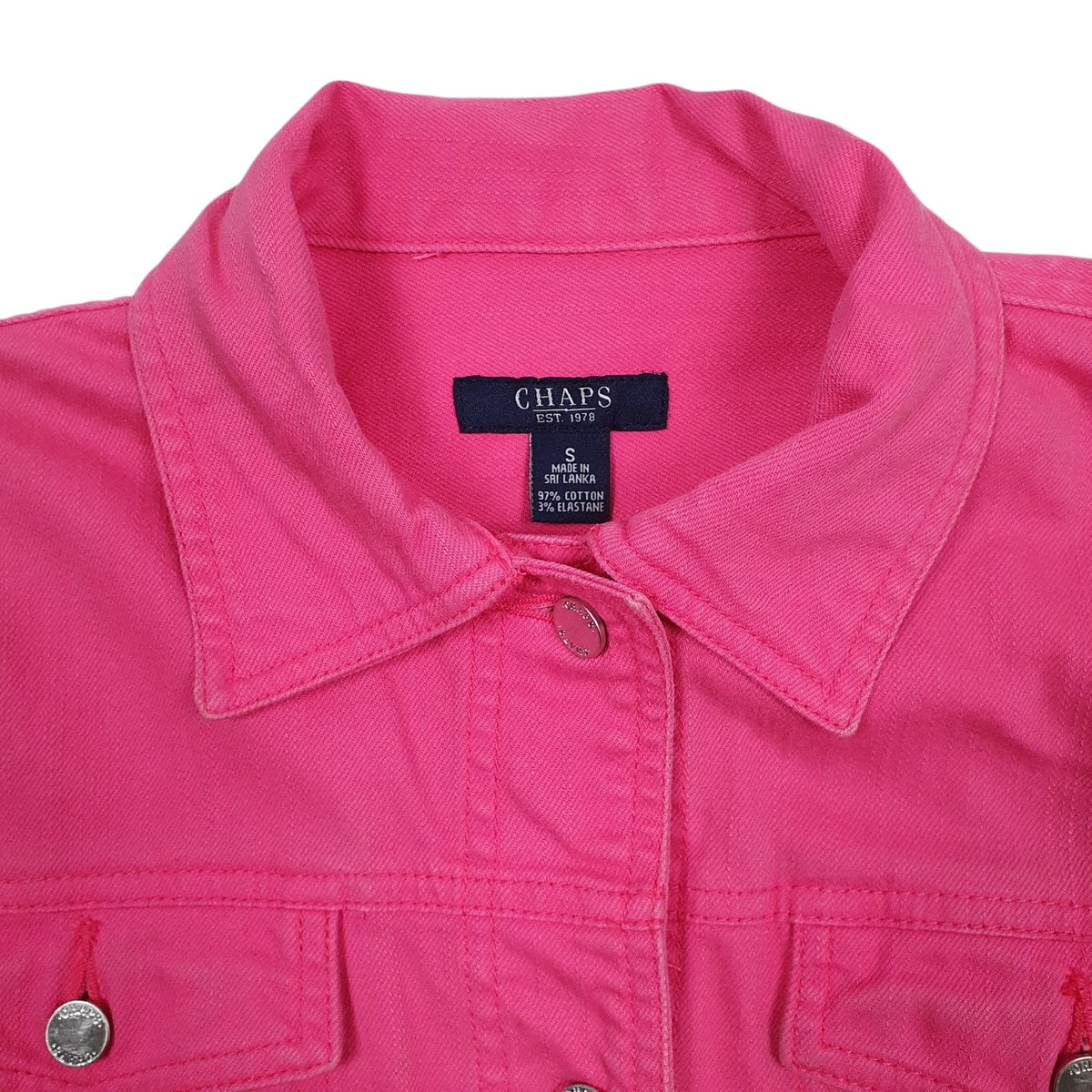 Womens Pink Chaps Type 3 Trucker  Coat