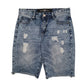 Mens Blue Xray Jeans Distressed Denim Shorts